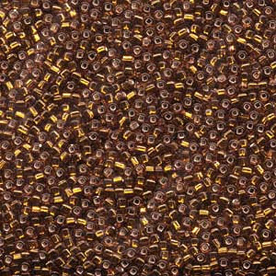 Seed Bead 11/0 Japanese Silver-lined Square Hl Brown 2mm- 250g