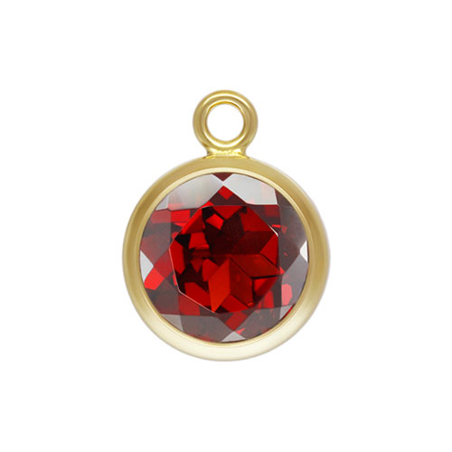 6.0mm Garnet Bezel Drop GP - 20개