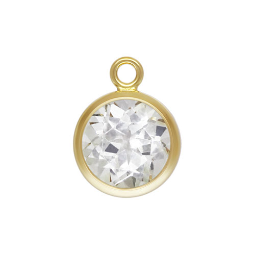 6.0mm White Topaz Bezel Drop GP - 20개