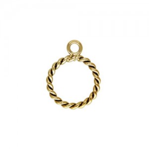 Twisted Toggle Ring (1.3x11.0mm) GP - 20개