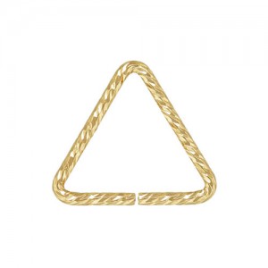 Triangle Sparkle Jump Ring 0.89x10mm - 50개