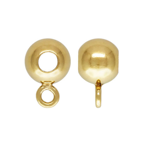 4.0mm Bead 1.7mm Hole w/Closed Ring - 30개