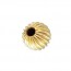 4.0mm Straight Corrugated Bead 1.4mm Hole - 50개