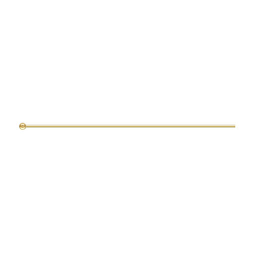 Ball Headpin 24ga.020x1.5"(0.50x38.1mm)GP - 70개