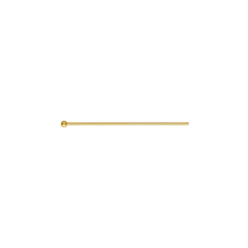 Ball Headpin 22ga .025x1.0"(0.63x25.4mm) GP - 80개