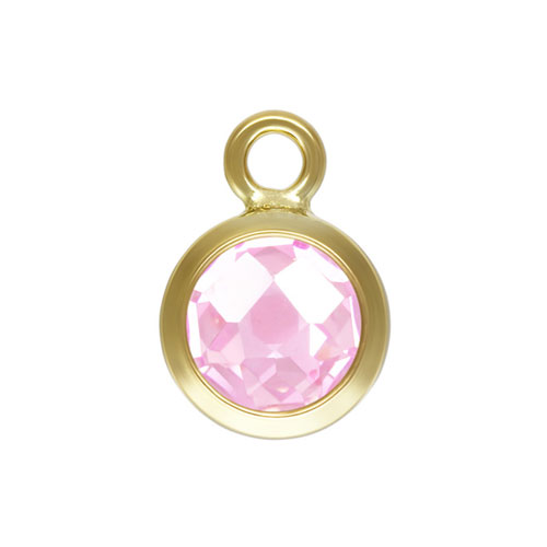 4.0mm DSCB Pink 3A CZ Drop GP - 20개