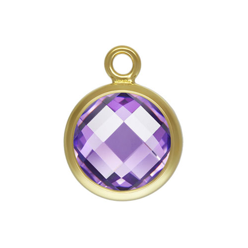 6.0mm DSCB Light Amethyst 3A CZ Drop GP - 20개