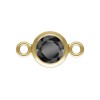 4.0mm Black 3A CZ Bezel Connector GP - 20개