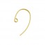 Bass Clef Ear Wire .025" (0.64mm) - 50개