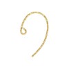 Sparkle Bass Clef Ear Wire .028" (0.71mm) - 50개