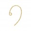 Sparkle Bass Clef Ear Wire .028" (0.71mm) - 50개