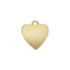 13.0x14.0mm Heart Charm (0.3mm Thick) - 10개