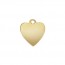 13.0x14.0mm Heart Charm (0.3mm Thick) - 10개