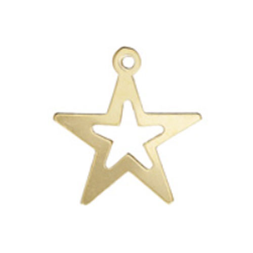 14.0mm Cutout Star Charm - 10개