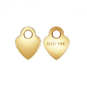 3.5mm Heart Quality Tag - 100개