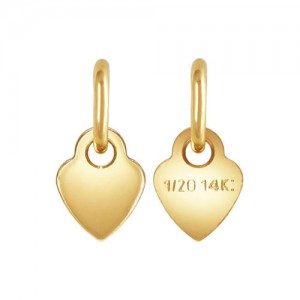 3.5mm Heart Quality Tag w/Ring - 50개