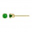 3.0mm Green 3A CZ Snap-in Post Earring - 40개