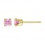 4.0mm Pink 3A CZ Snap-in Post Earring - 30개