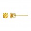 4.0mm Champagne 3A CZ Snap-in Post Earring - 30개