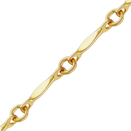 16" Dapped Bar Chain (1.3mm) GP - 3개