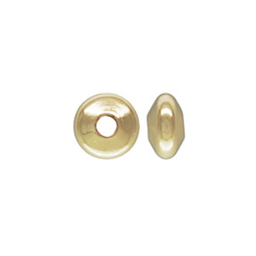 3.6x2.0mm Saucer Bead .050-.055 Hole - 50개