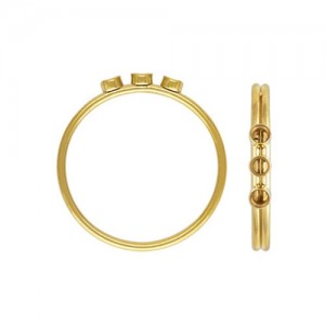 3 2mm Bezel Stacking Ring Size 5 GP - 5개
