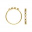 4 2mm White 3A CZ Stacking Ring Size 5 GP - 5개