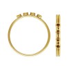 4 2mm Bezel Stacking Ring Size 7 GP - 5개