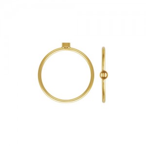 2.0mm Bezel Stacking Ring Size 2 GP - 10개