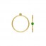 2mm Green 3A CZ Stacking Ring Size 2 GP - 10개
