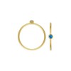 2mm Aqua Blue 3A CZ Stacking Ring Size 2 GP - 10개