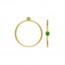 2mm Green 3A CZ Stacking Ring Size 3 GP - 10개