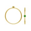 2mm Green 3A CZ Stacking Ring Size 6 GP - 10개