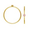 2mm Pink 3A CZ Stacking Ring Size 7 GP - 10개