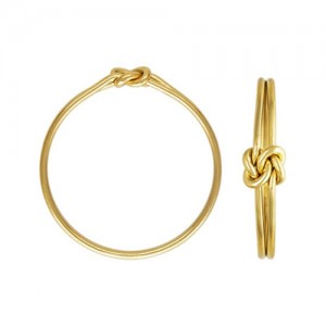 Double Love Knot Ring Size 7 GP - 5개