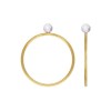 3mm White Bello Opal Stacking Ring Size 5 GP - 10개