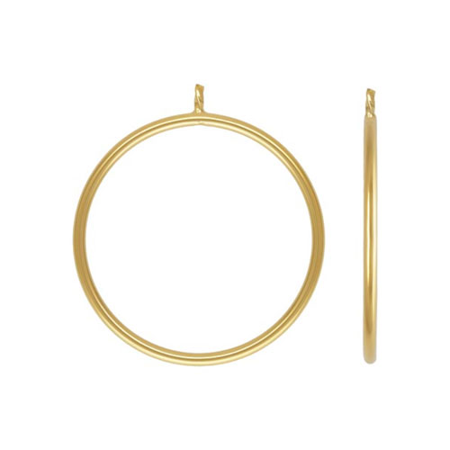 Stacking Ring w/Peg Size 6 GP - 10개