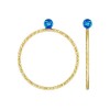 3mm Blue Bello Opal Sparkle Ring Size 7 GP - 10개