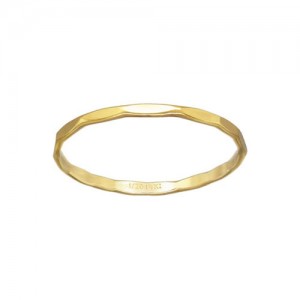 Hammered Stacking Ring Size 5 GP - 10개