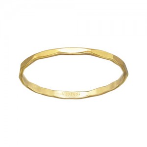 Hammered Stacking Ring Size 6 GP - 10개