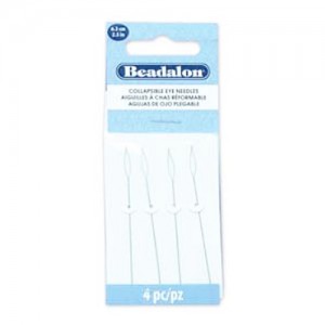 Collapsible Eye Needles 2.5in Extra Fine .24mm - 4개
