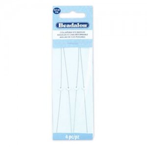 Collapsible Eye Needles 5in Extra Fine 0.24mm - 4개