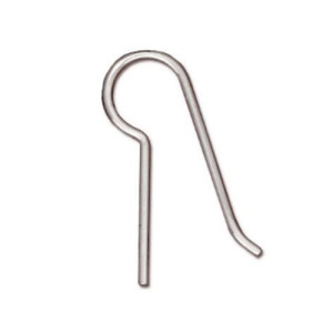 French Hook Ear Wire with .53 Inch Blank 8.3x22.5mm - 24개