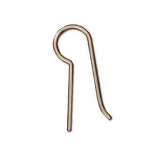 French Hook Ear Wire with .53 Inch Blank 10.2x23mm - 24개