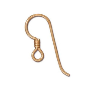 French Hook Ear Wire with Coil 8.3x22.5mm - 24개