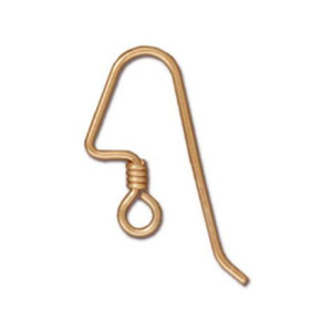 Angular Hook Ear Wire with Coil 10.2x23mm - 24개