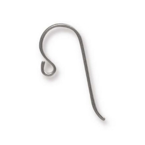 French Hook Ear Wire with Small Loop 8.3x21.4mm - 24개