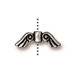 Small Angel Wings Bead 14.2x5mm - 10개