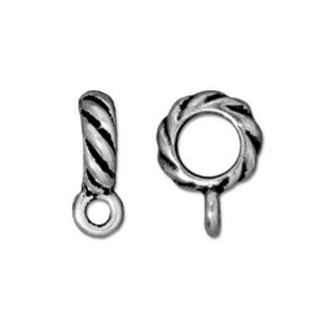 Twisted Bail Large Diameter 13.7x10mm - 10개