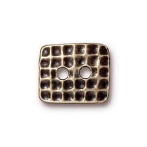 Hammertone Rectangle Button 15x12.5mm - 10개